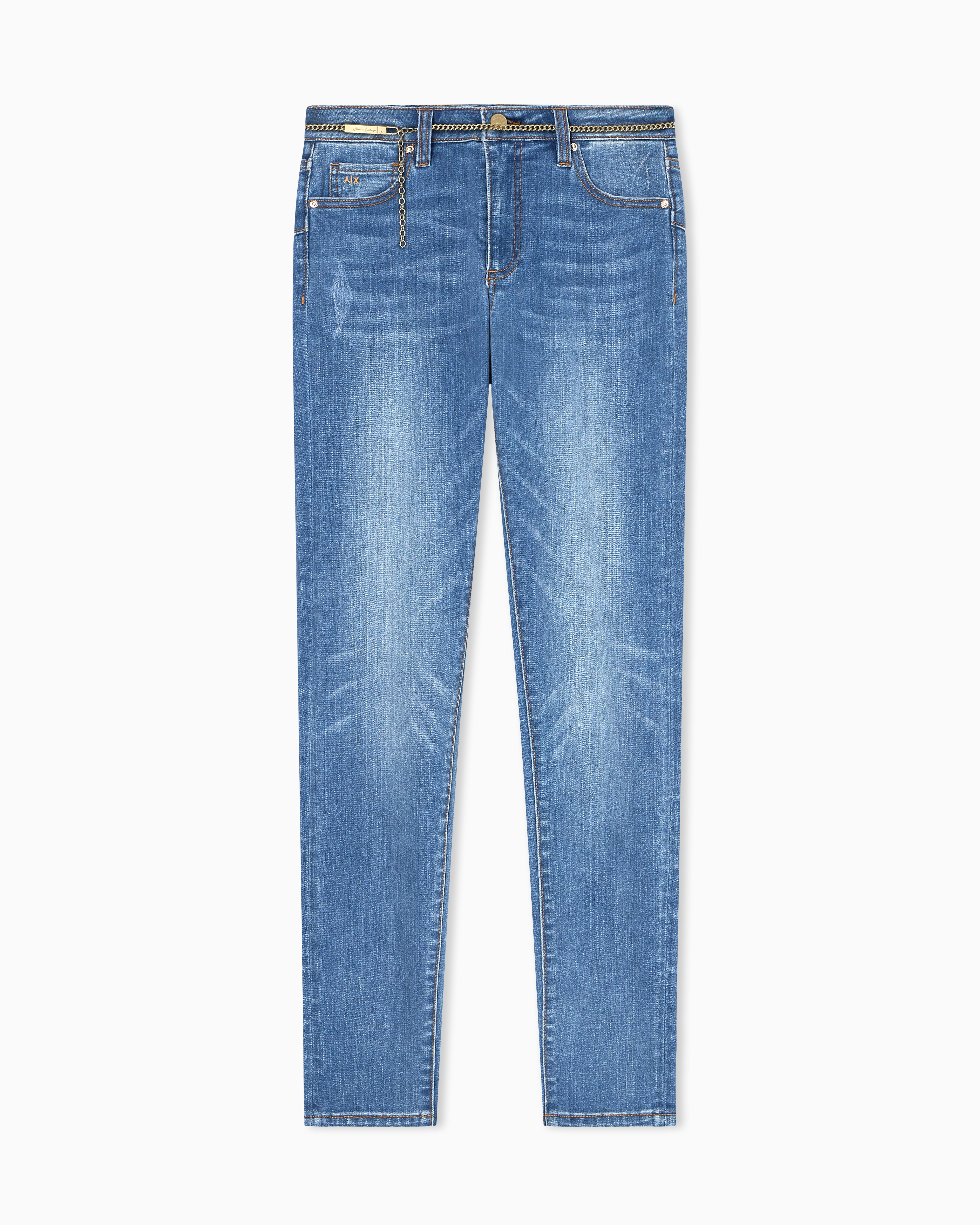 Super Skinny Jeans in Indigo Blue Stretch Denim
