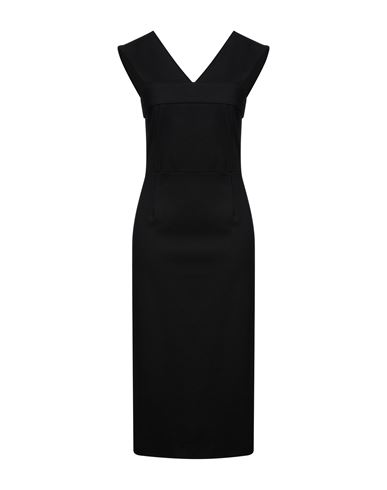 Woman Midi dress Black Size 8 Viscose, Nylon, Elastane