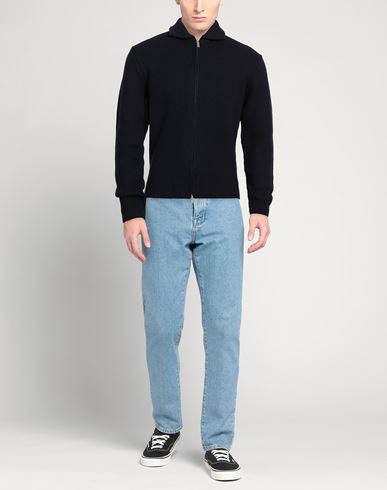 Man Cardigan Midnight blue Size 40 Merino Wool