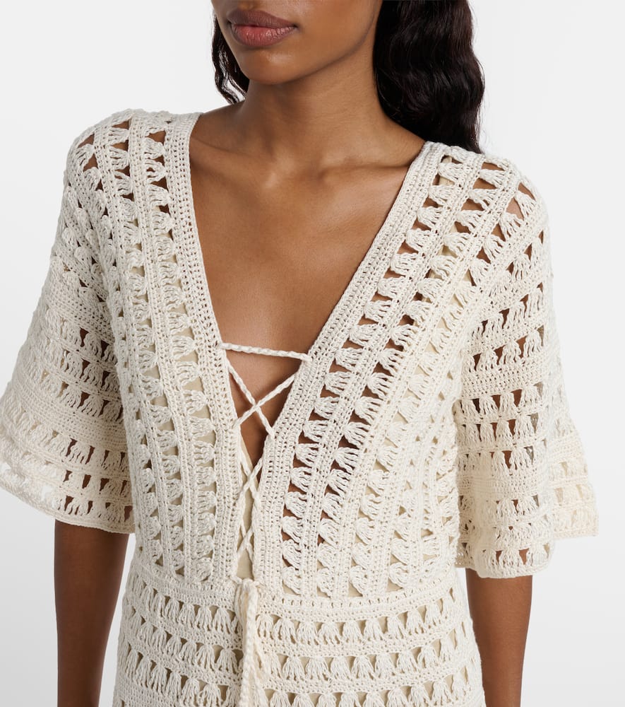 Crochet cotton minidress