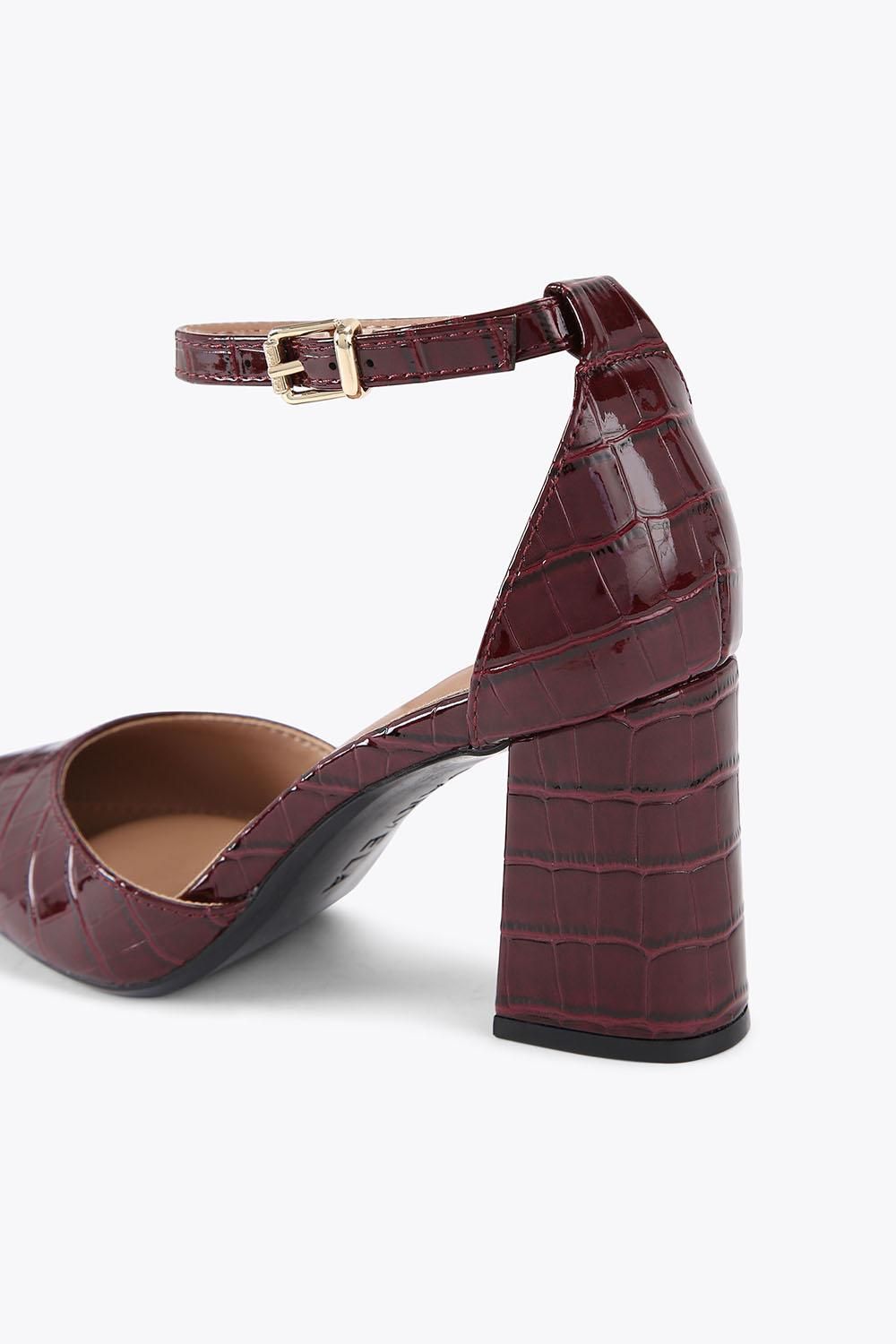 Carvela Women's 'Refined Court' Croc Print Heels in Red