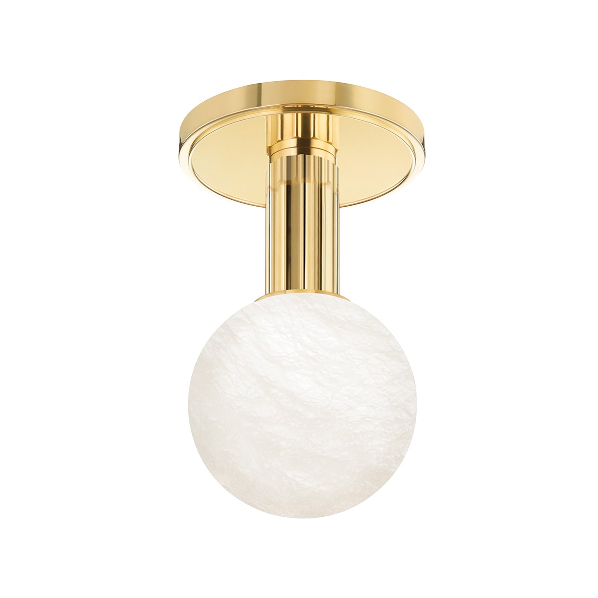 Aged Brass LED Flush Mount from the Murray Hill Collection