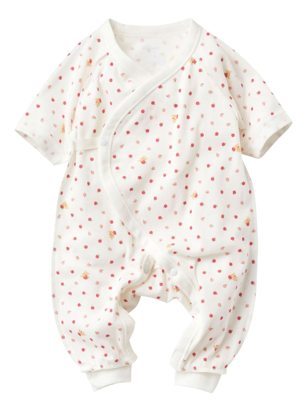 Graphic-print cotton romper - White