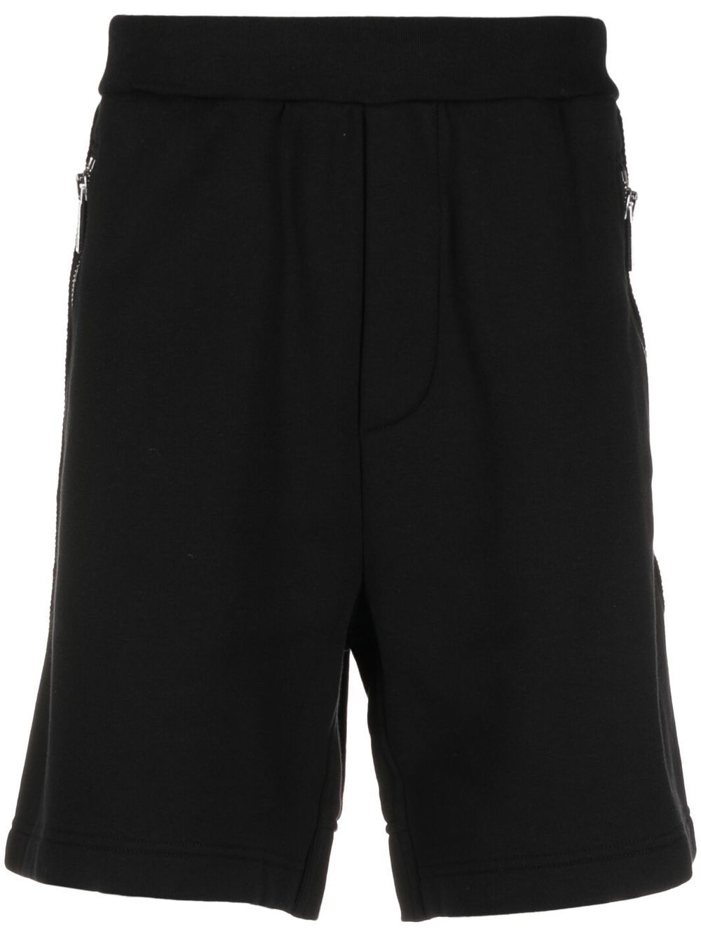 Logo-print Bermuda track shorts - Black