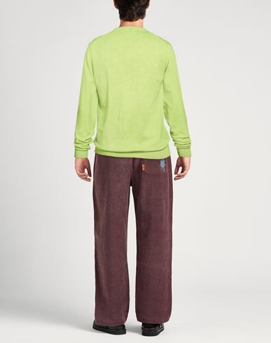 Man Sweater Lime green Size 40 Cotton