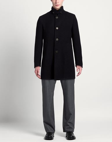 Man Coat Navy Size S Wool, Polyamide, Acrylic, Polyester, Mohair wool