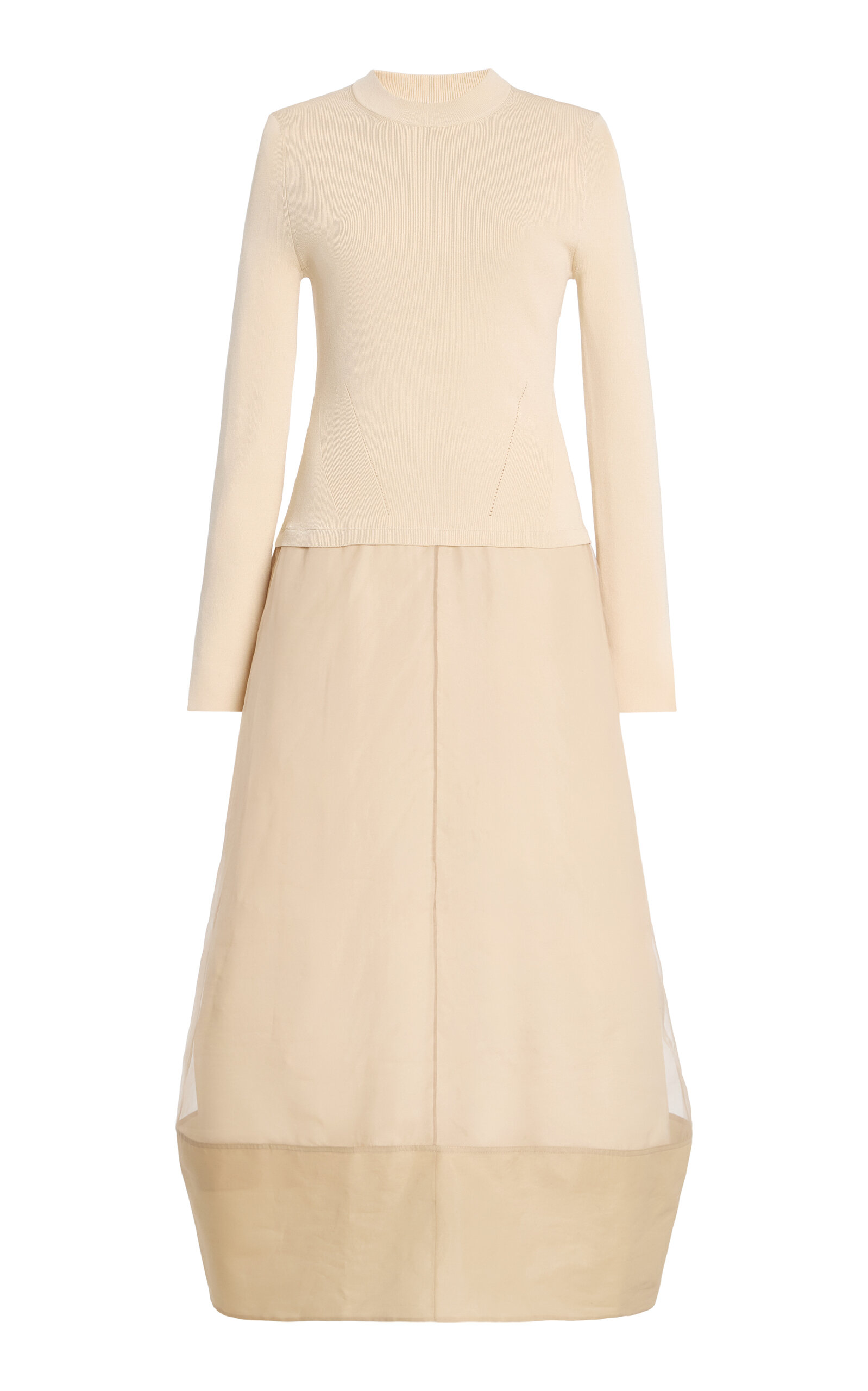 Maril Textile-Blocked Midi Dress - Moda Operandi