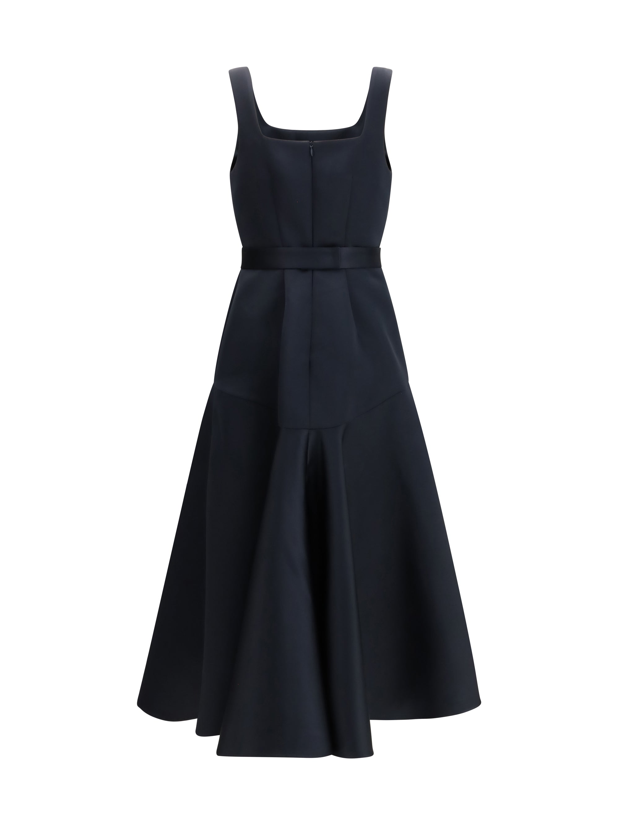 Satin Dress — Blue