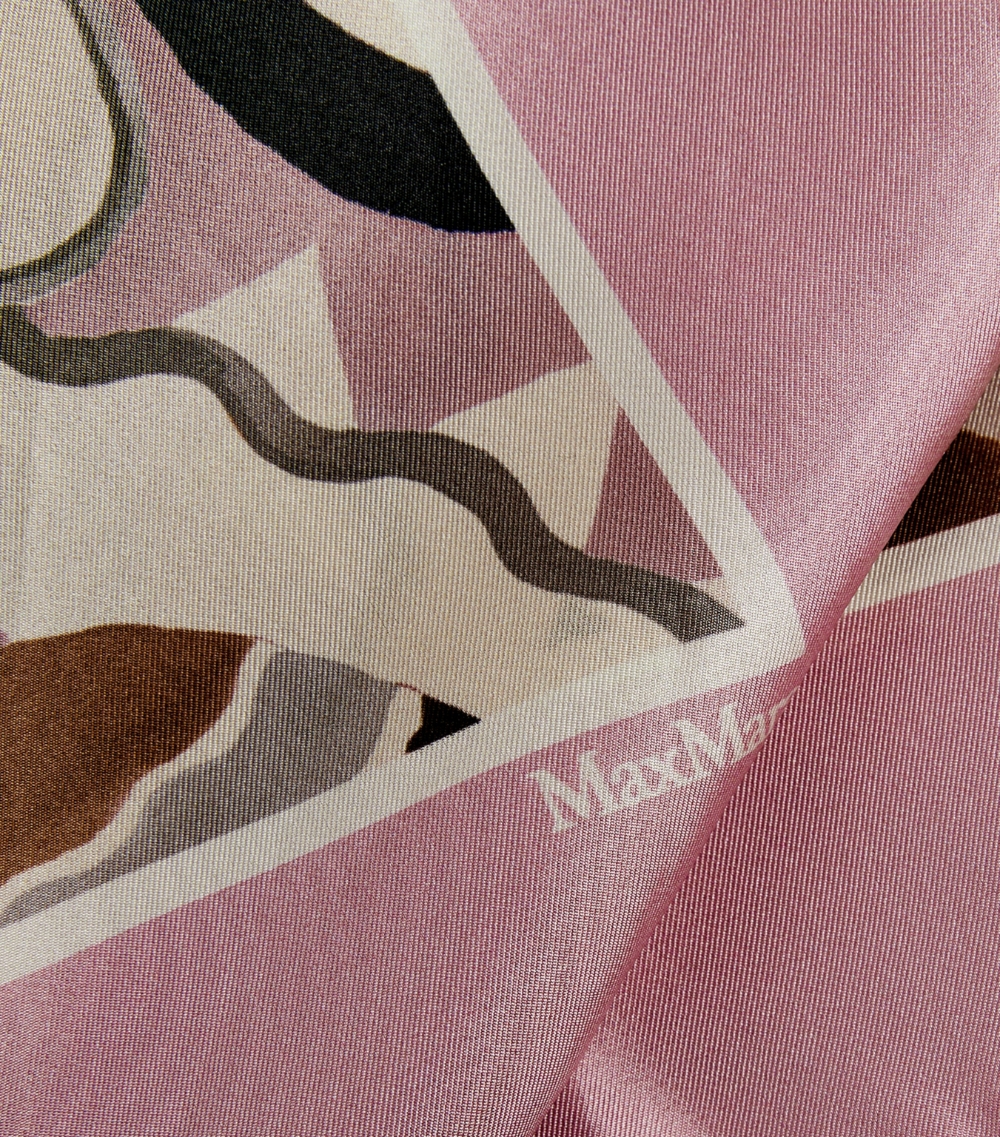 막스마라 Silk Patterned Scarf