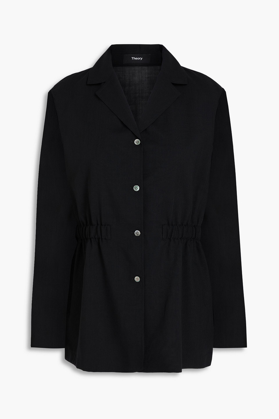 Wool-blend blazer - Black - US 0