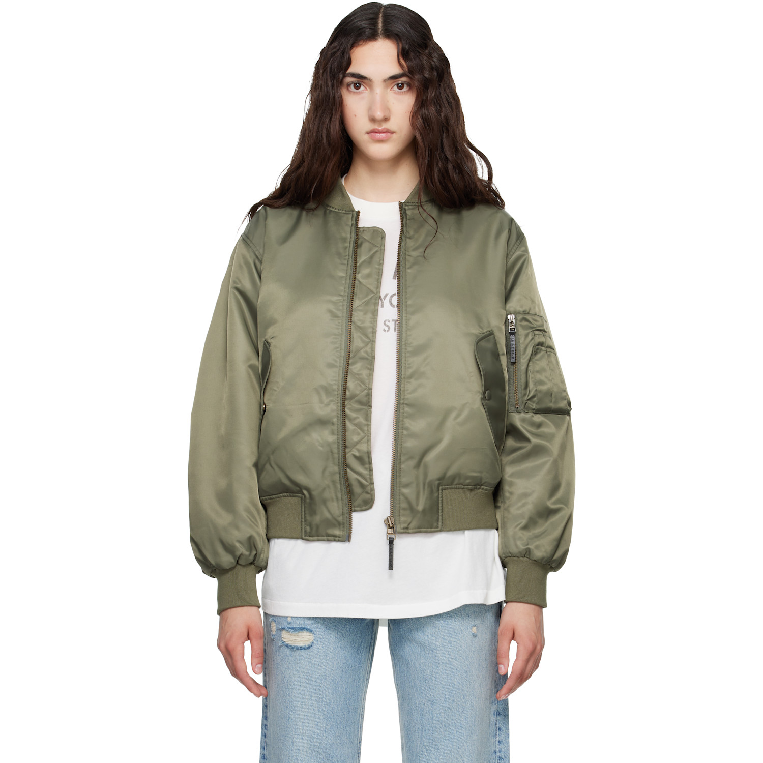 Khaki Leon Bomber Jacket