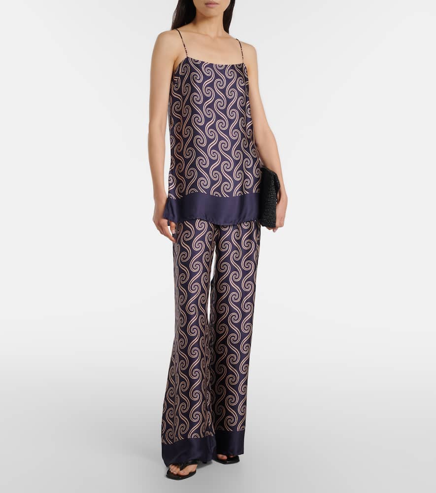 Aina printed satin camisole