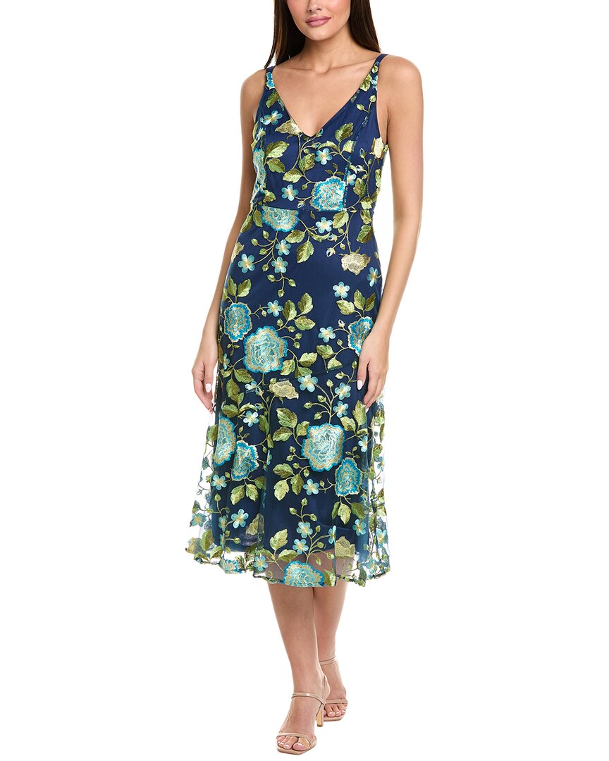 Floral Embroidered Midi Dress