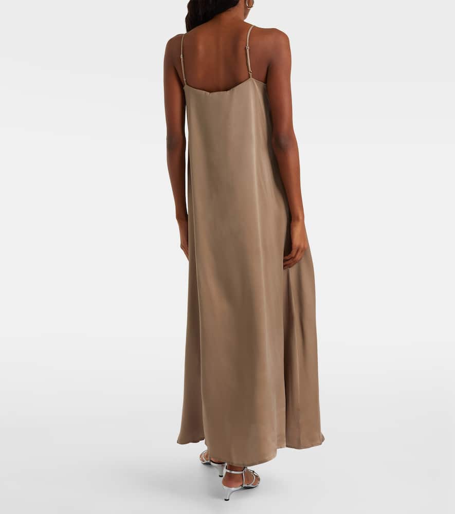 Melfi silk twill maxi dress