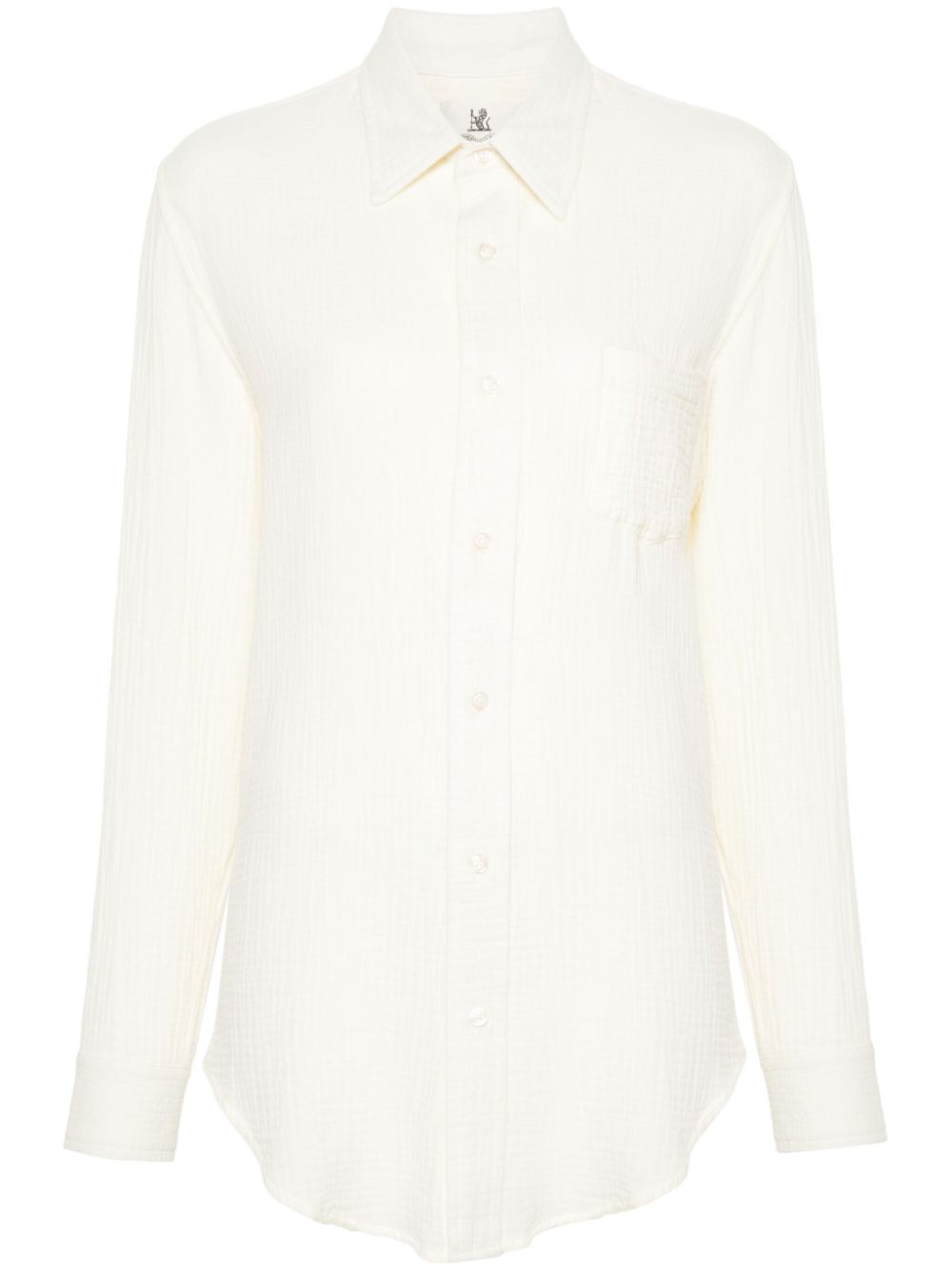 Boyfriend cotton shirt - Neutrals