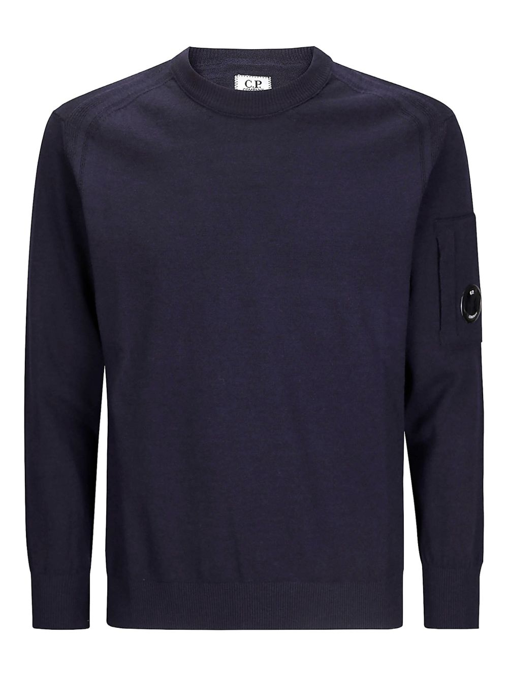 Logo Wool Crewneck Sweater — Dark Blue