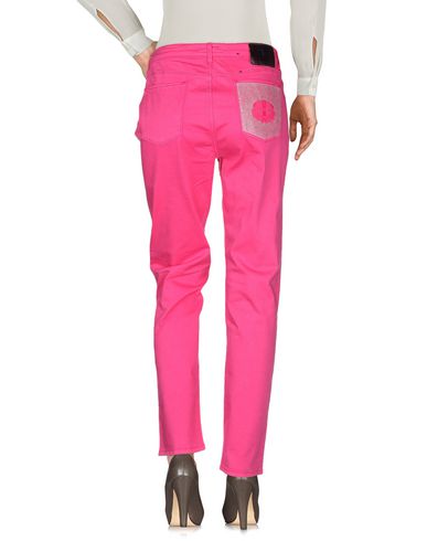 Woman Pants Fuchsia Size 28 Cotton, Elastane