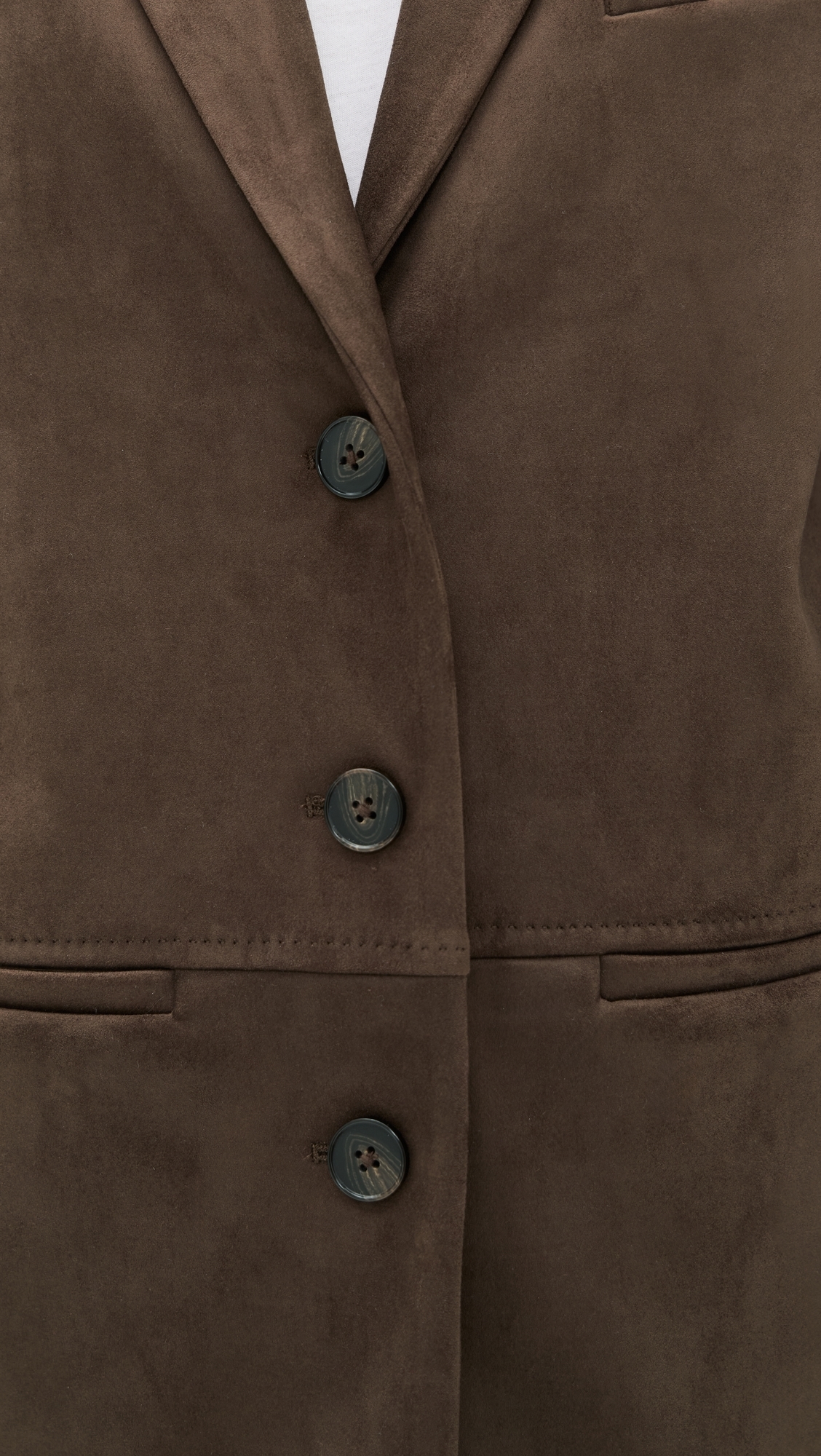 Blair Faux Suede Blazer Coffee
