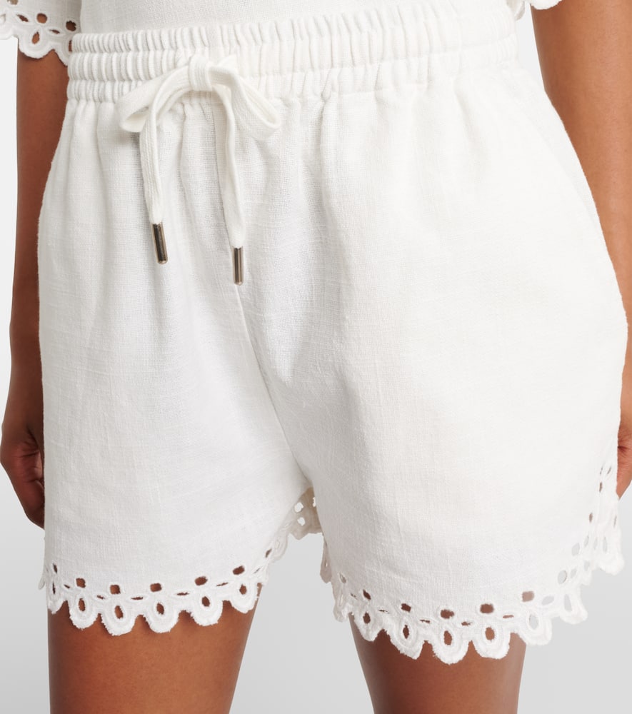 Balyme embroidered cotton shorts
