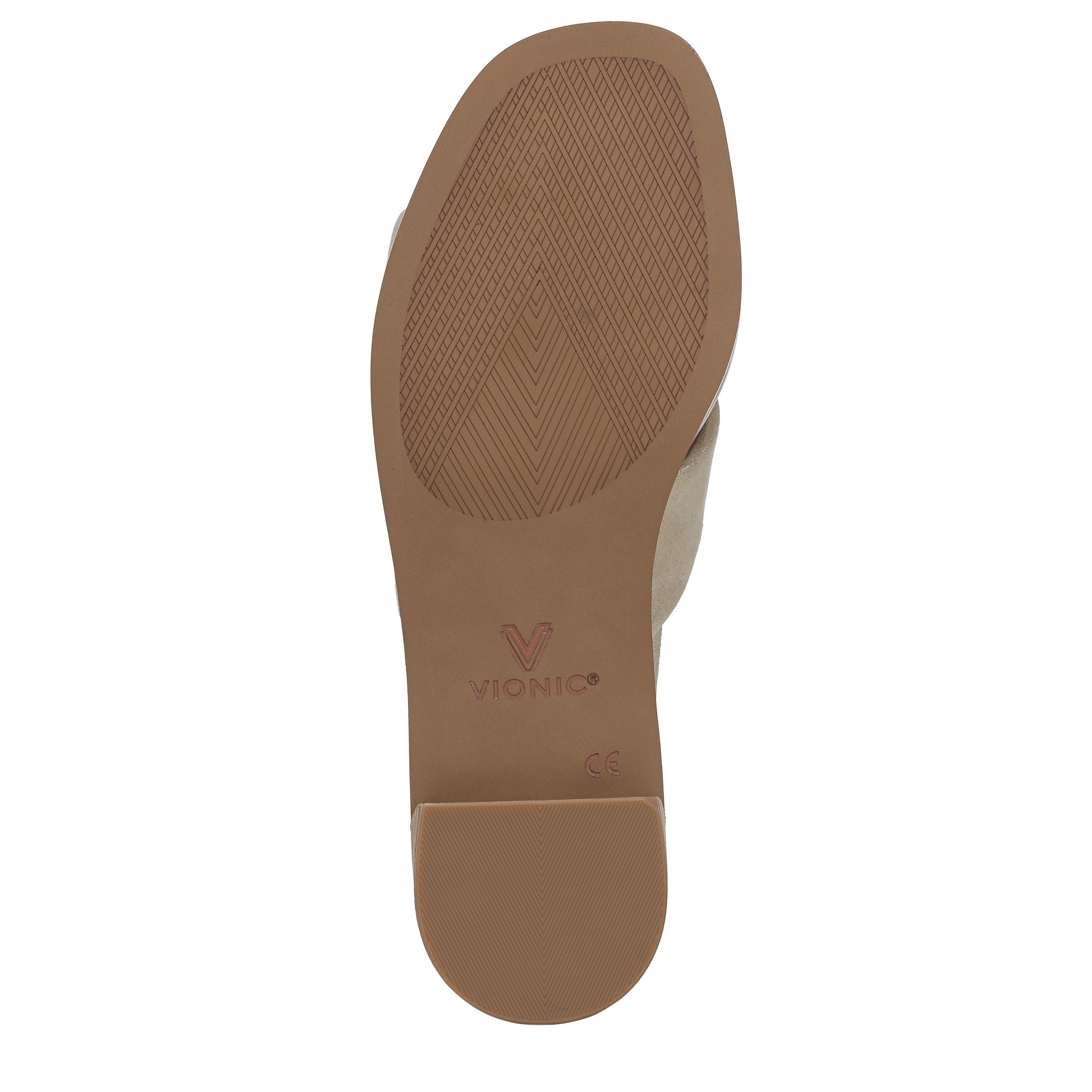Vionic Mabel Slide Sandals In Metallic Gold
