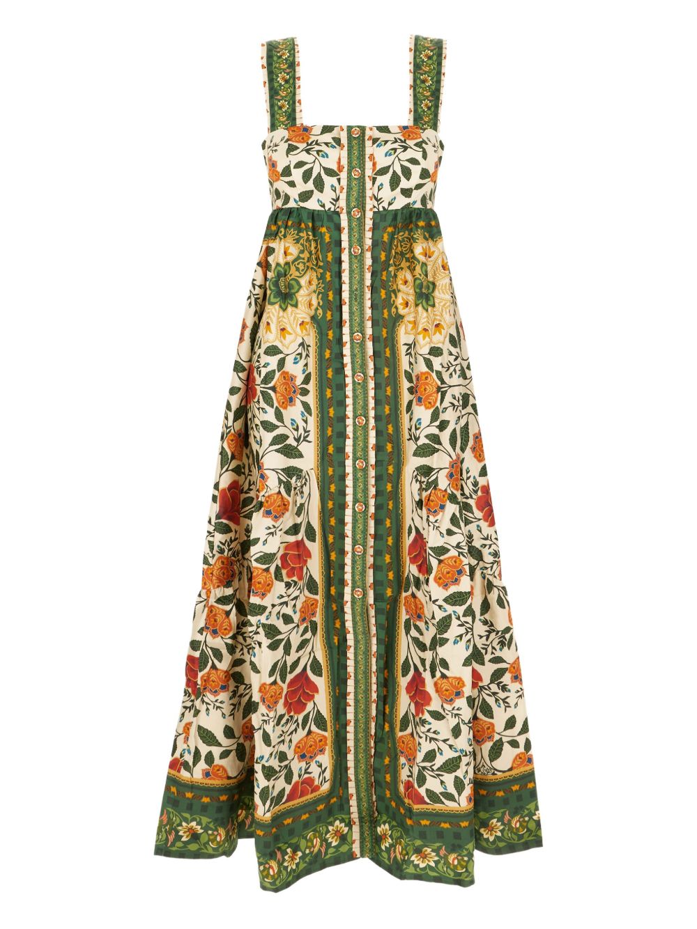 FARM Rio floral-print maxi dress - Green