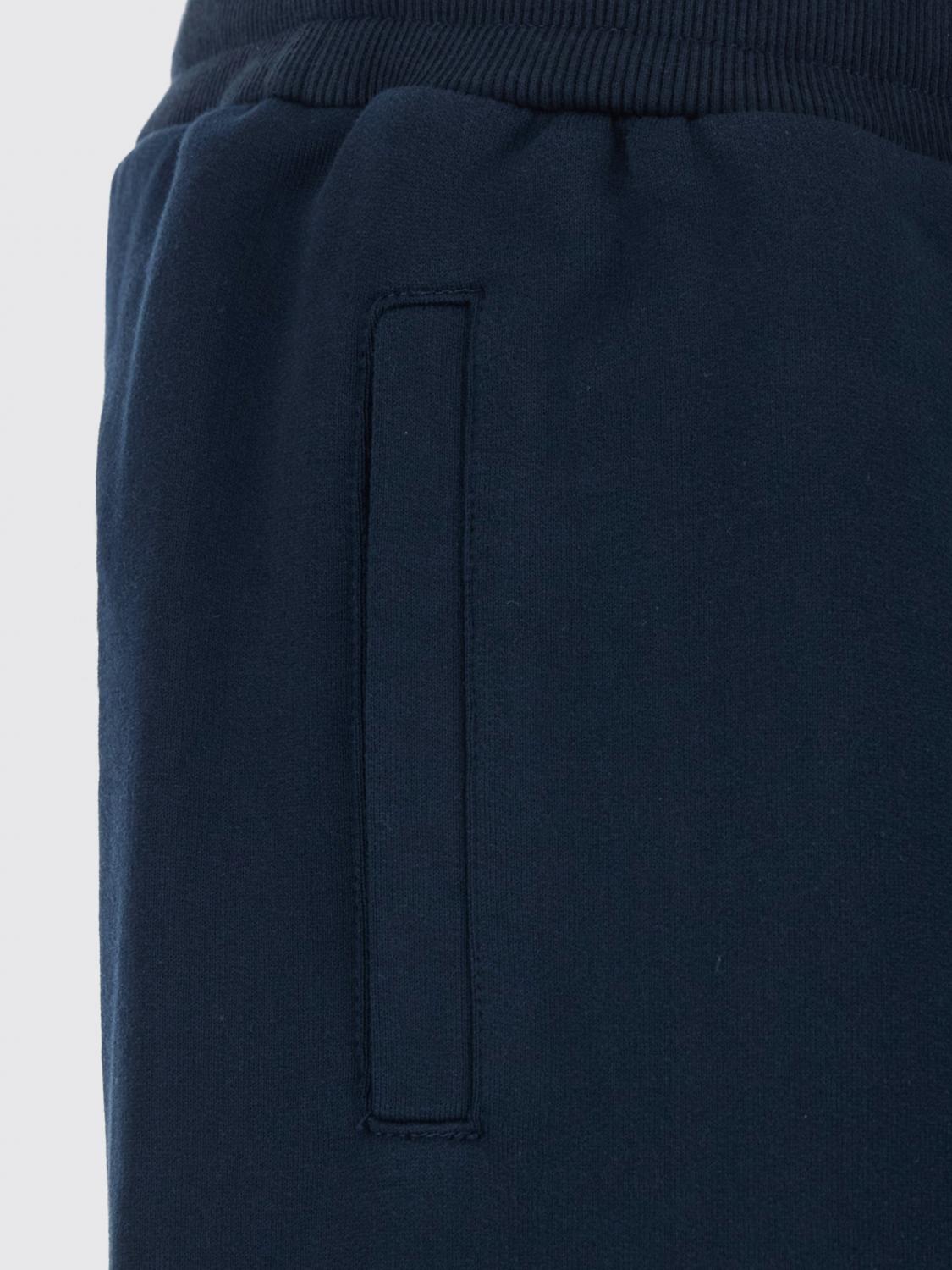 Cotton Jogging Shorts with Drawstring and Embroidered Logo