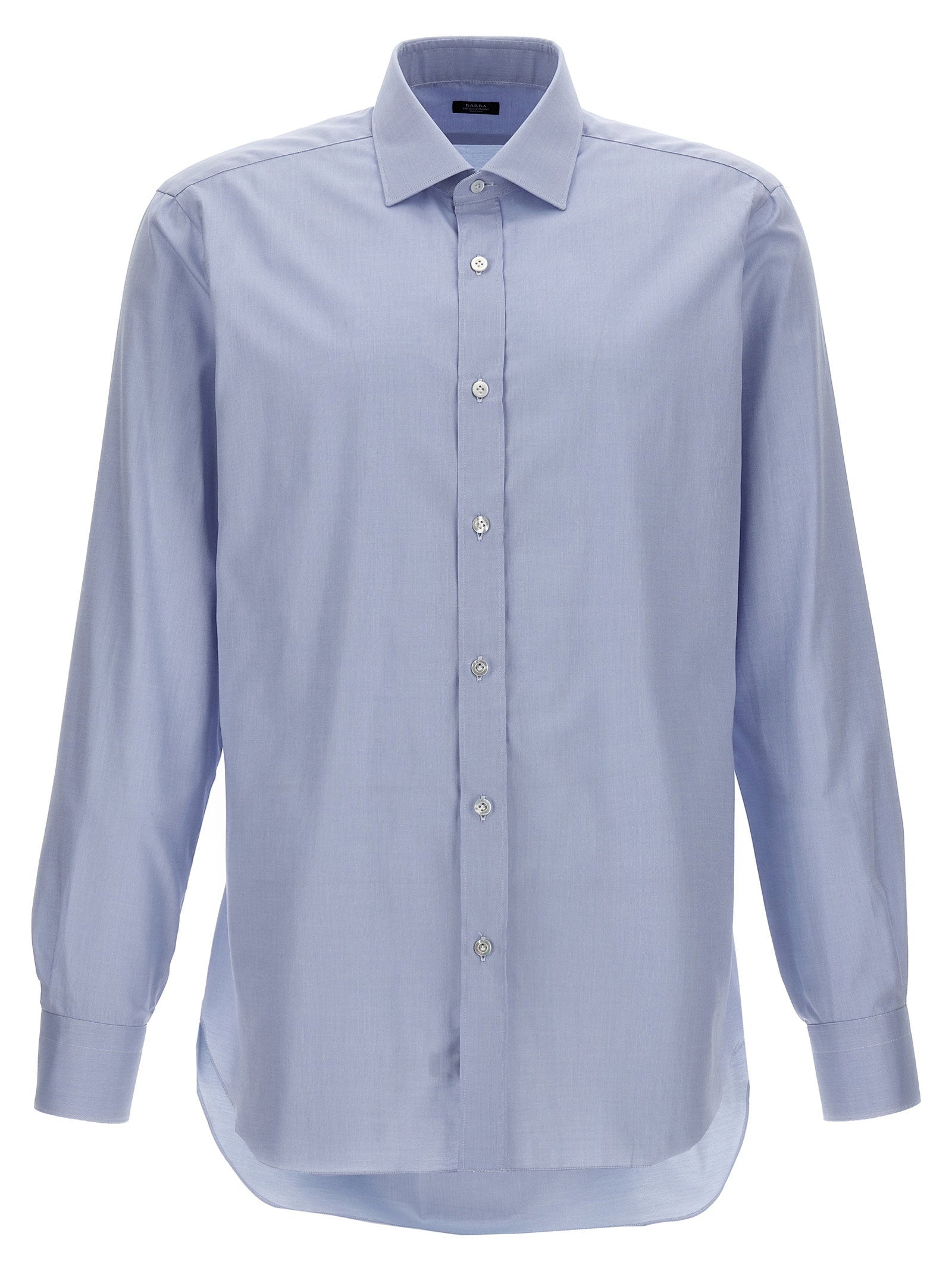 Textured Cotton Shirt — Blue