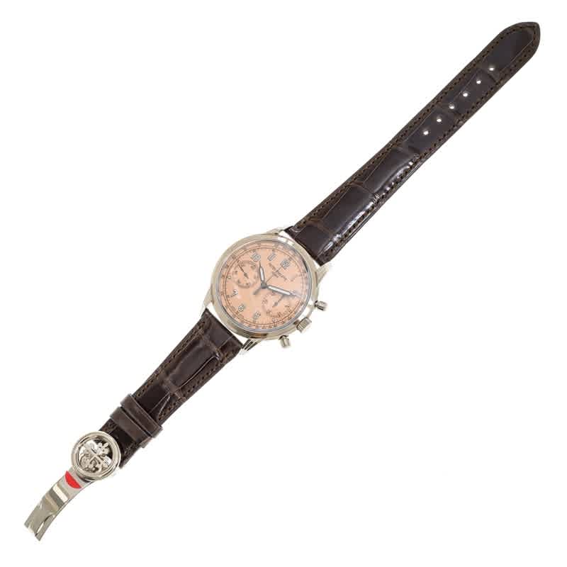 Complications Rose-Gilt Opaline Dial Chronograph Hand Wind Mens Watch 5172G-010