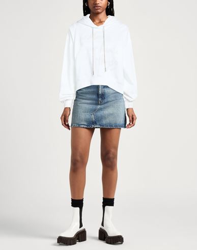 Woman Sweatshirt White Size S Cotton