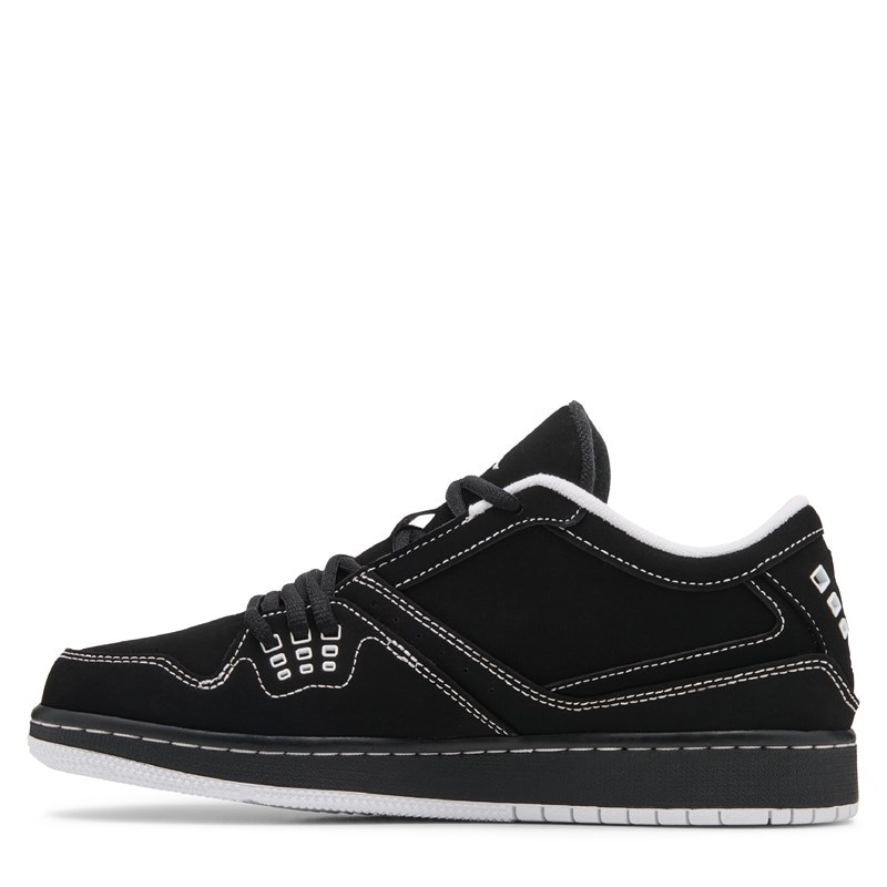 Men's 1 Flight Low Sneakers (Black/White)