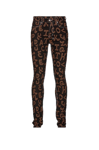 Ksubi Hidji Van Winkle in Alphabet Street - Chocolate. 32 also in