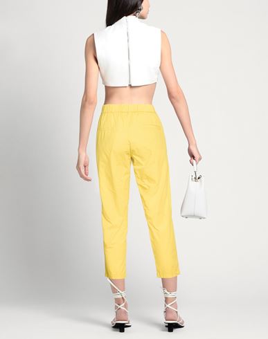 Woman Pants Yellow Size 2 Cotton