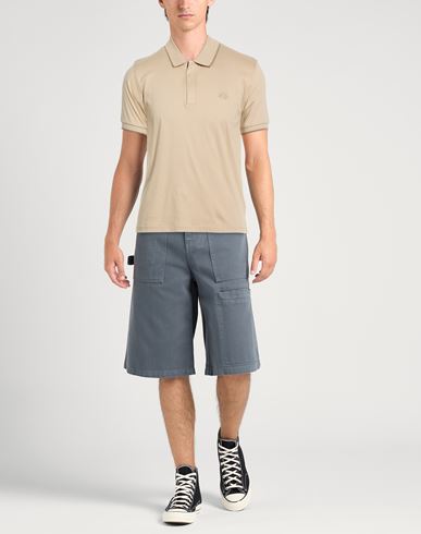 Man Polo shirt Beige Size L Cotton