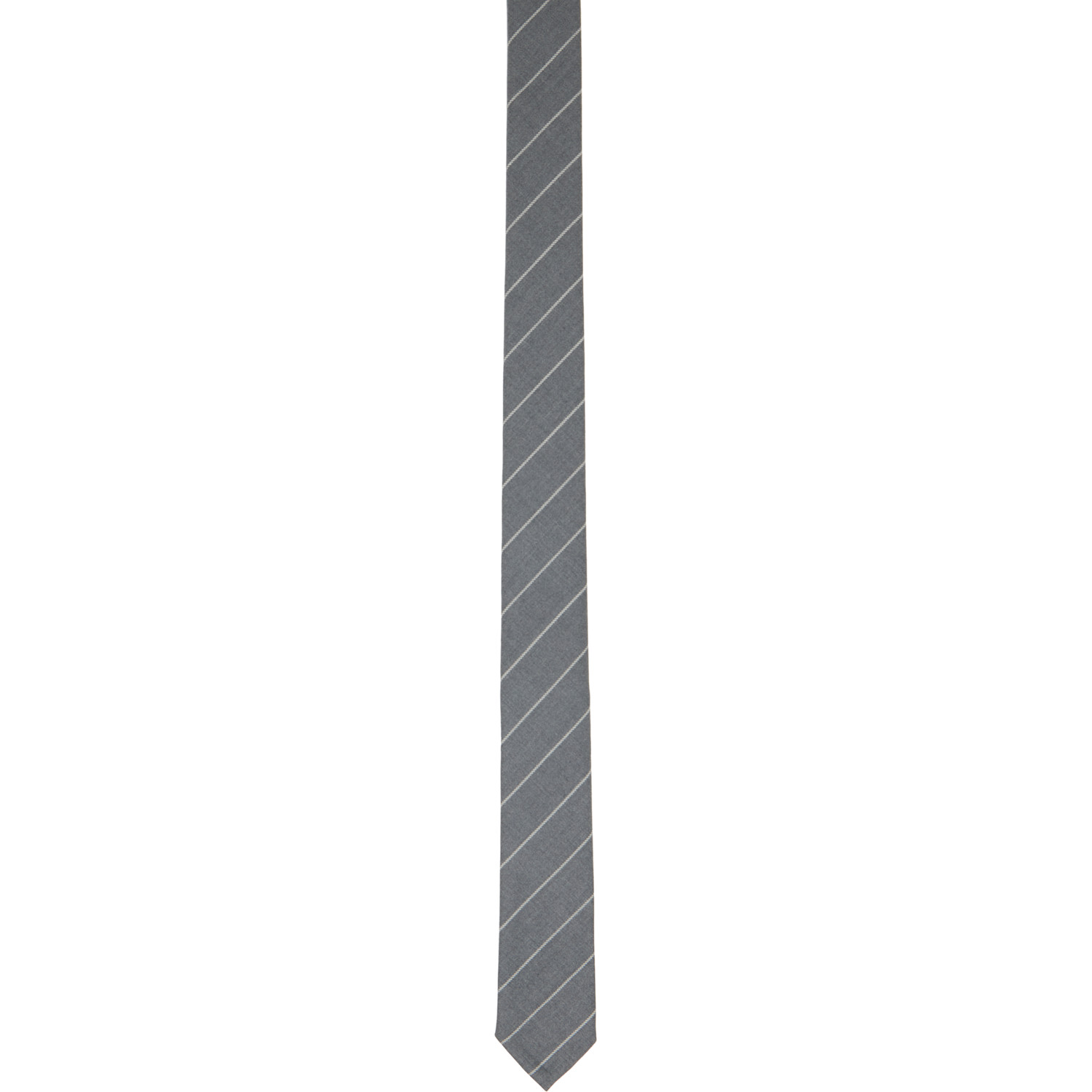 Gray Pinstripe Tie