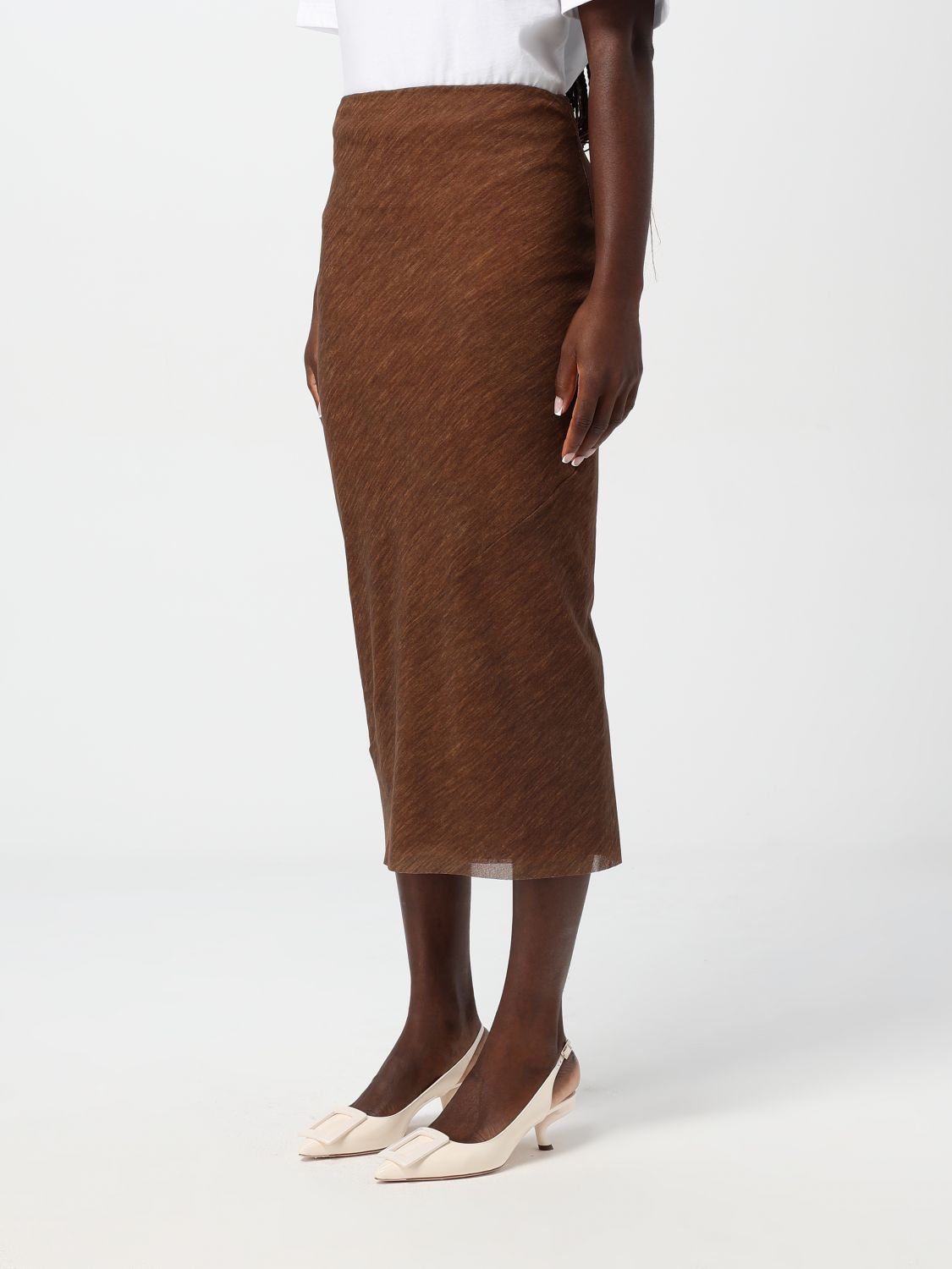 Skirt Woman color Brown
