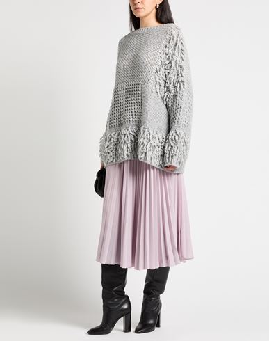 Caractère Woman Sweater Grey Size L Polyacrylic, Polyester, Wool