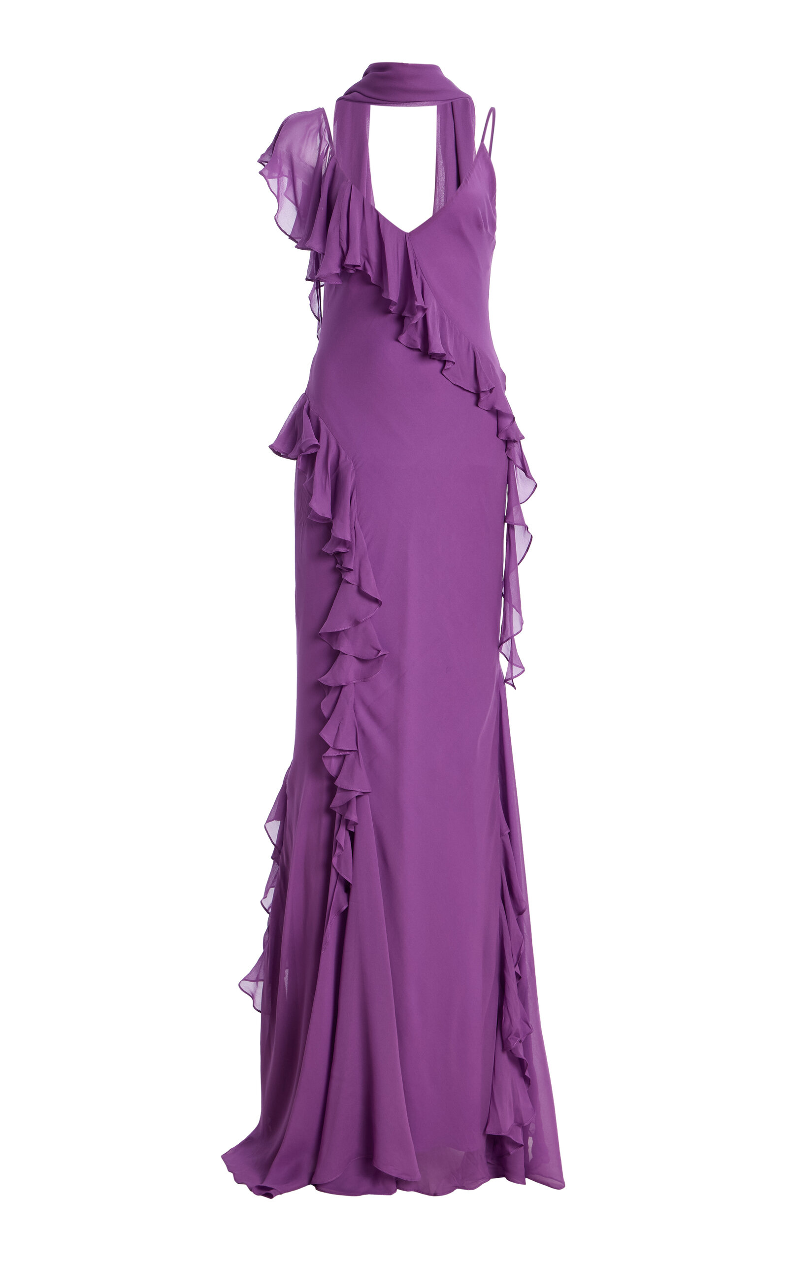 Mayara Ruffled Georgette Maxi Dress - Moda Operandi