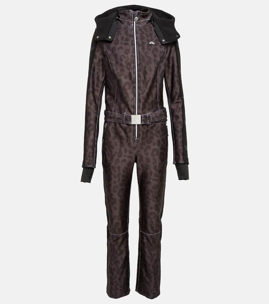 Magic Ghoster leopard-print ski suit