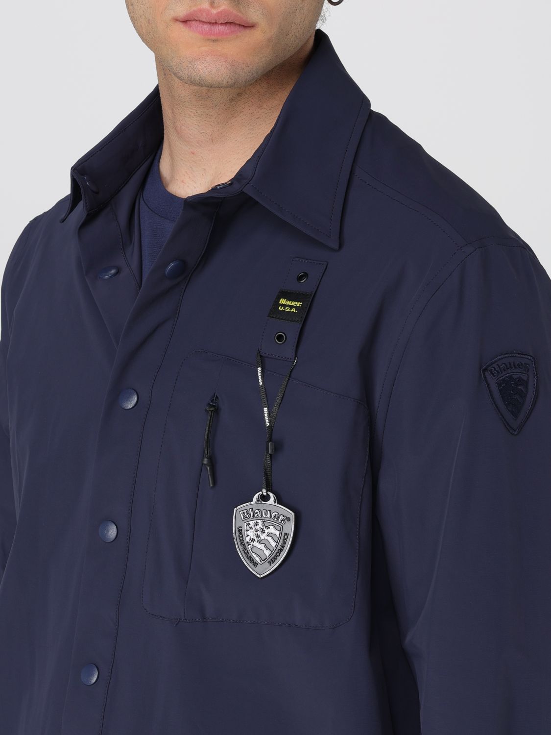 Jacket BLAUER Men color Blue