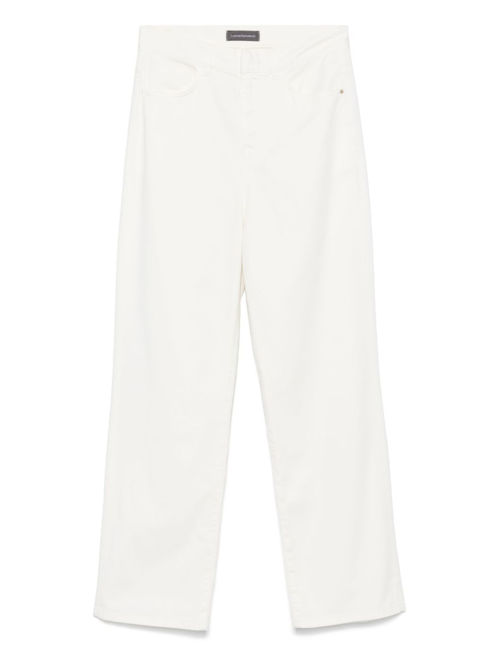 Lorena Antoniazzi logo-patch trousers - White