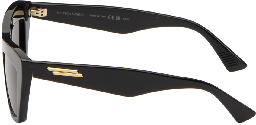 Bottega Veneta Black Cat-Eye Sunglasses