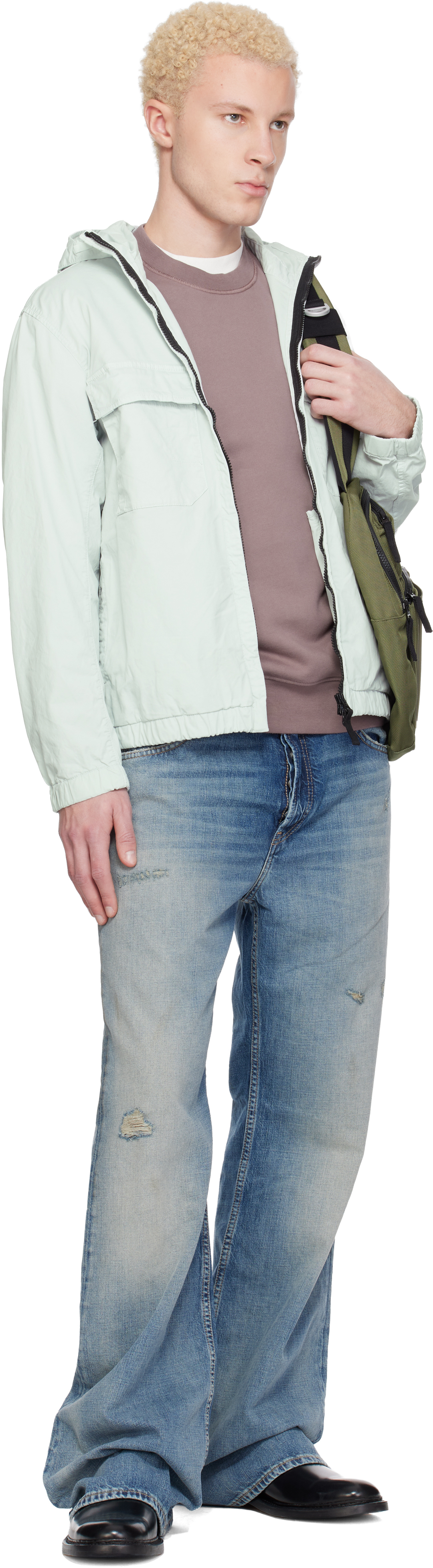 Blue 4100077 Stretch Organic Cotton Twill Jacket