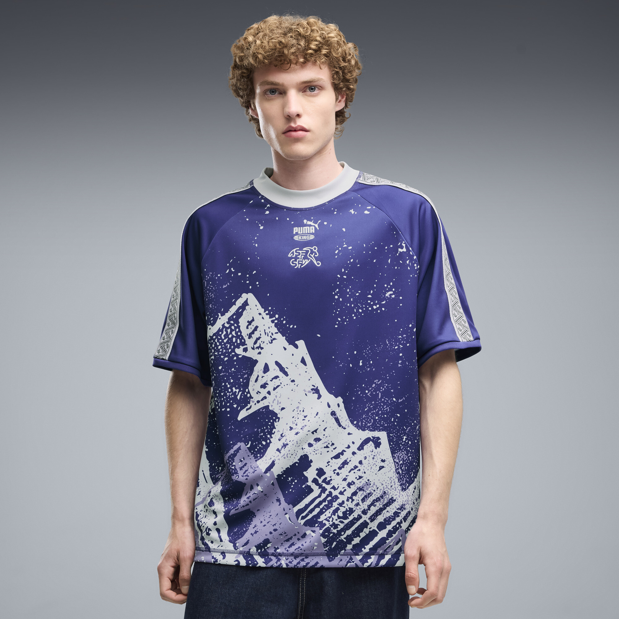 PUMA x SWITZERLAND x SALEHE BEMBURY Men's KING Jersey in Blue