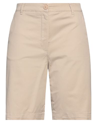 Cape Horn Woman Shorts & Bermuda Shorts Beige Size 2 Cotton, Elastane