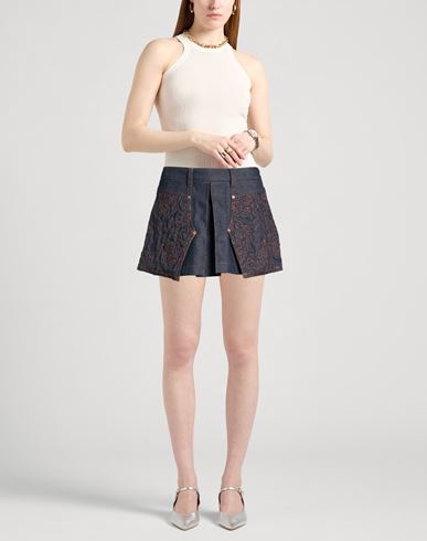 Woman Denim skirt Blue Size 6 Cotton, Polyester