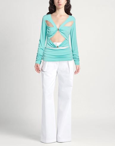 Woman Top Turquoise Size 6 Polyamide, Elastane