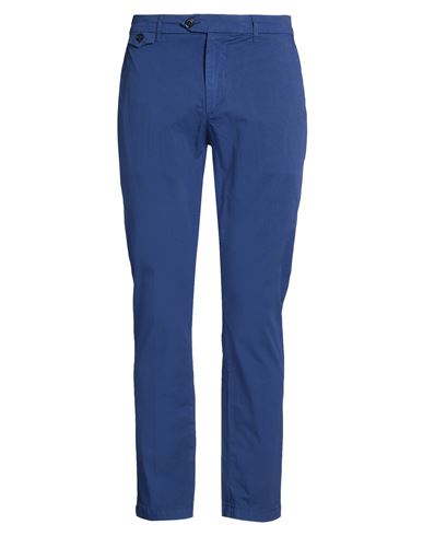 Man Pants Blue Size 30 Cotton, Elastane