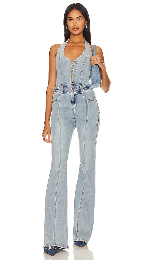 Retrofete Cynthia Jumpsuit in Vintage Celeste.  M also in