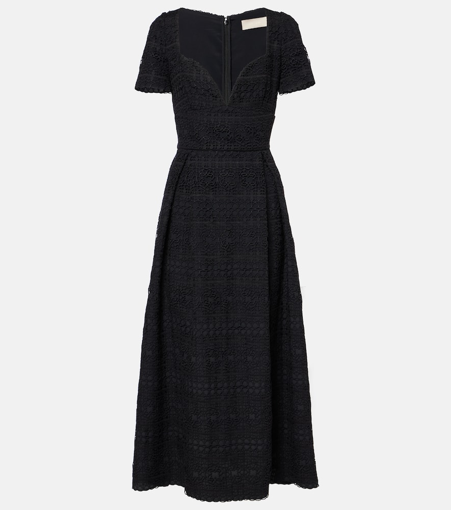 Macramé midi dress