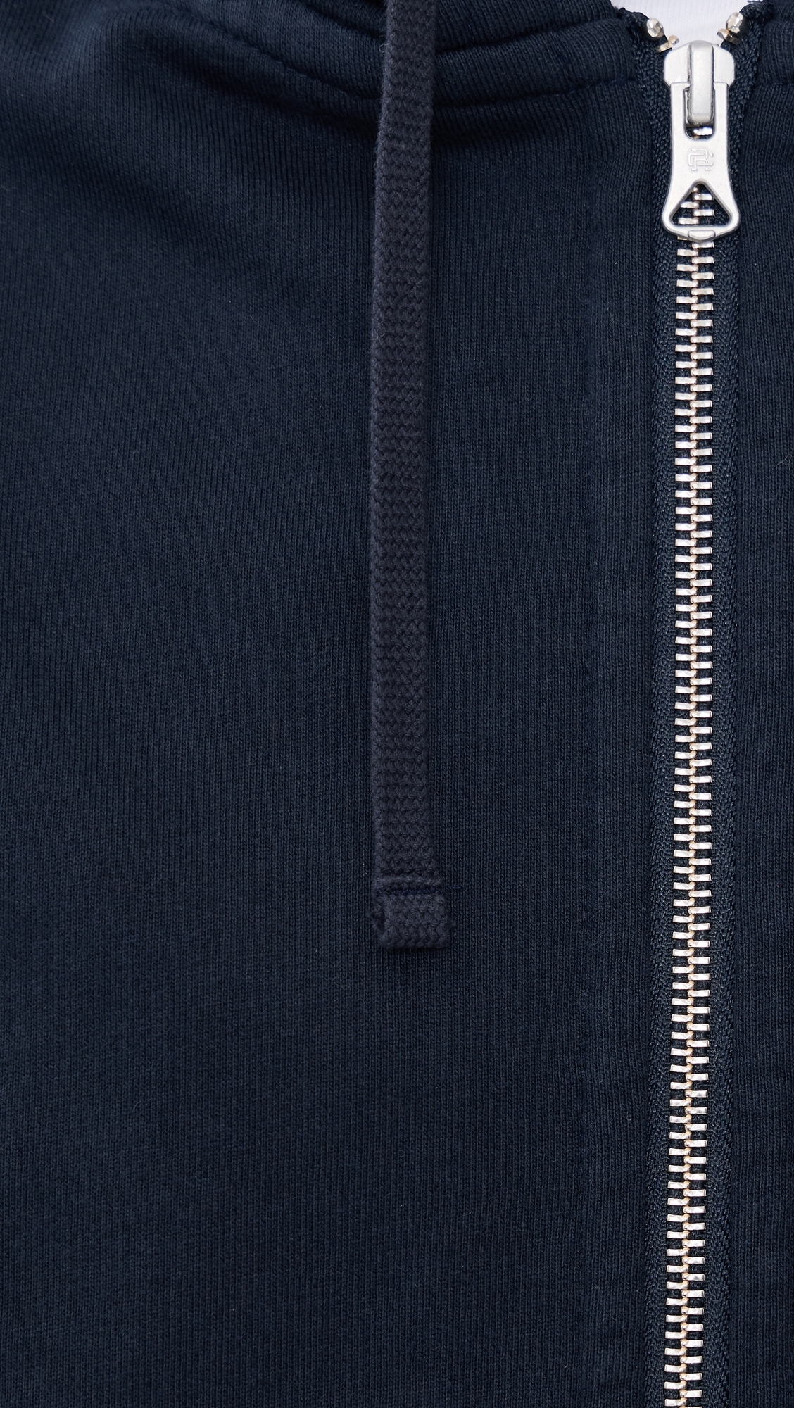 Midweight Terry Relaxed Zip Hoodie Navy